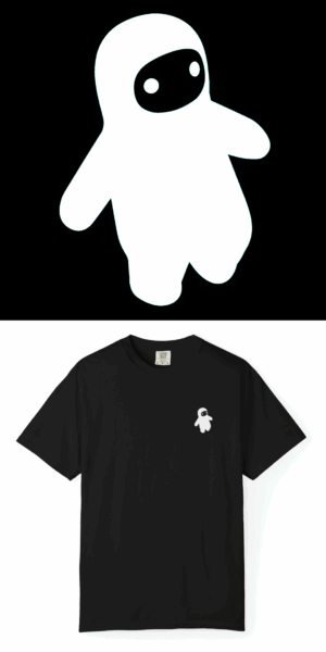 BlackLineShirt Spaceman Graphic Black T-Shirt