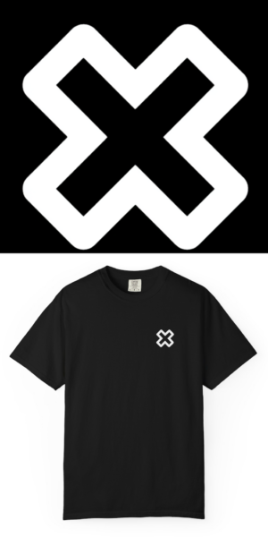 BlackLineShirt X Graphic Black T-Shirt