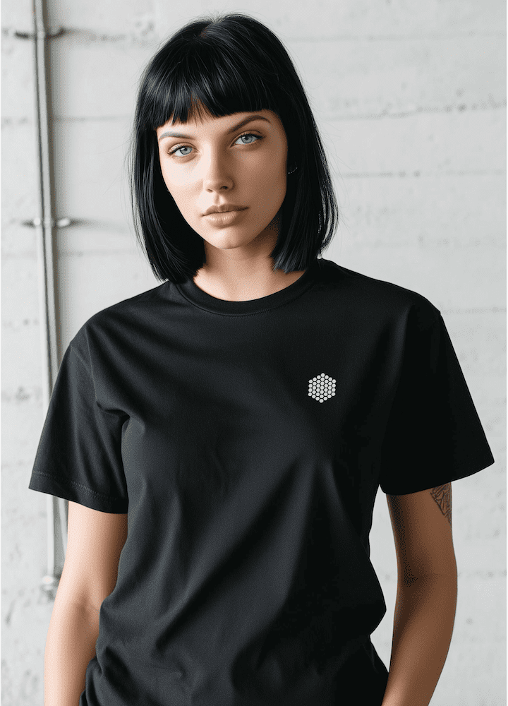 BlackLineShirt Honey Comb Graphic Beekeeper Apiary Life Black T-Shirt - Image 4