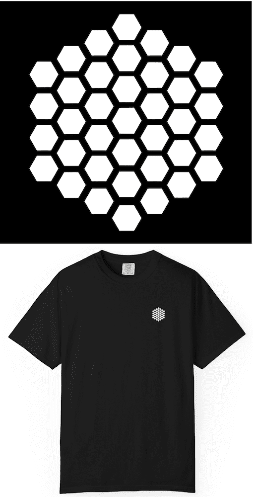 BlackLineShirt Honey Comb Graphic Beekeeper Apiary Life Black T-Shirt - Image 5